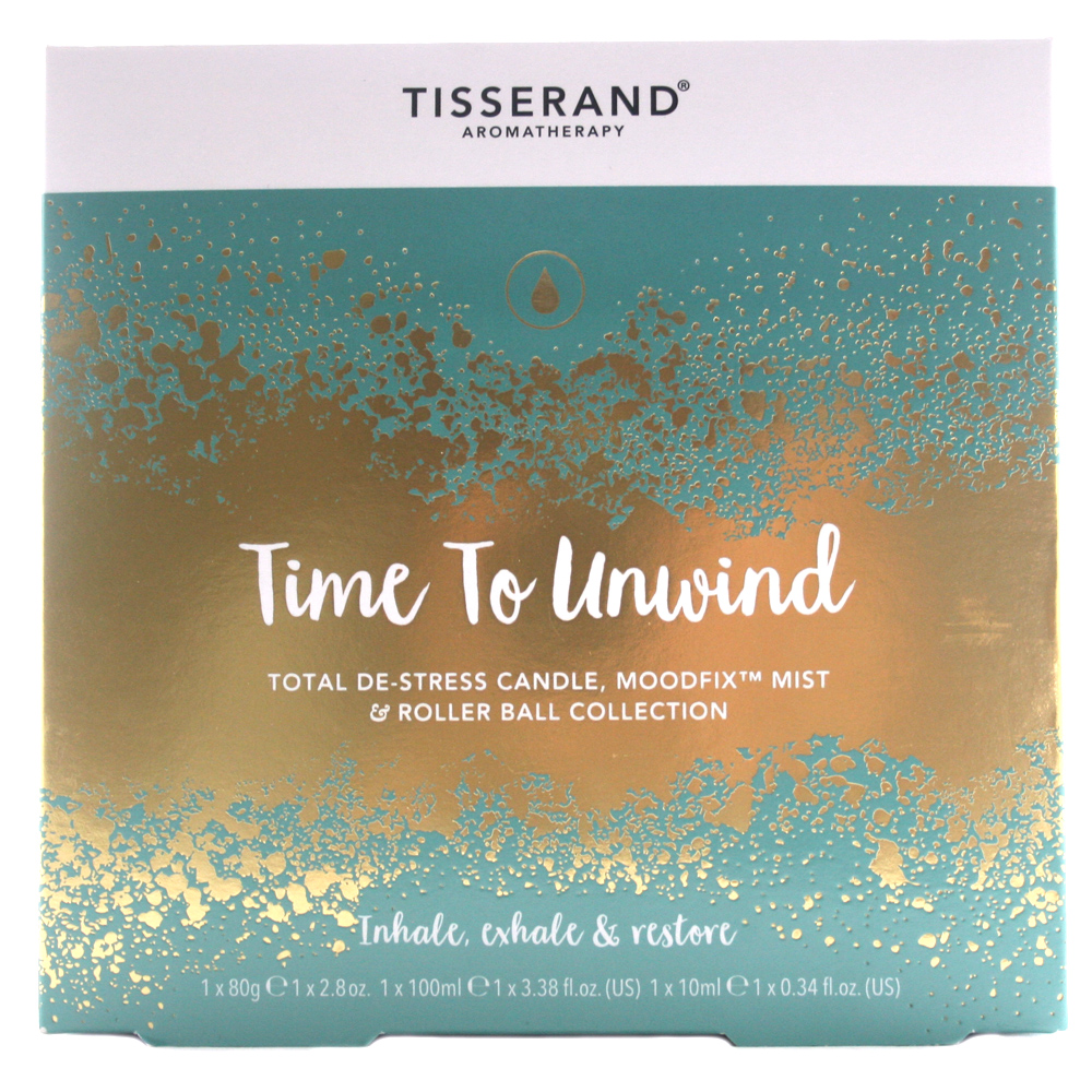 Tisserand Aromatherapy Time to Unwind Candle, Moodfix Mist & Roller Ball  eBay